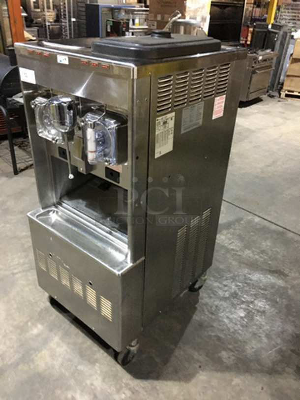 Taylor Commercial Floor Style 2 Flavor Frosty/Coolatta/Slushy Making Machine! With Milkshake Mixing Attachment! All Stainless Steel! Model 342D27 Serial M3052548! 208/230V 1Phase! On Commercial Casters! Not Tested! - Image 2 of 9