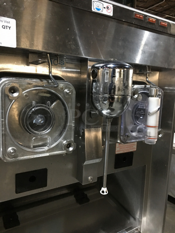 Taylor Commercial Floor Style 2 Flavor Frosty/Coolatta/Slushy Making Machine! With Milkshake Mixing Attachment! All Stainless Steel! Model 342D27 Serial M3052548! 208/230V 1Phase! On Commercial Casters! Not Tested! - Image 6 of 9