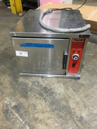 Vulcan Commercial Single Deck Electric Powered Convection Steamer! All Stainless Steel! Model VSX4 Serial AP101158610S371! 208V 3Phase!
