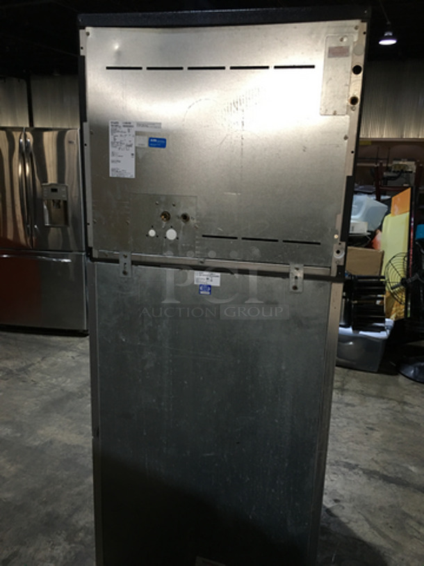 Ice-O-Matic Commercial Ice Machine! On Ice Bin! All Stainless Steel! Model ICE1006HW3 Serial 12061280014654! 208/230V 1Phase! On Ice! 2 X Your Bid! Makes One Unit!
 - Image 4 of 8