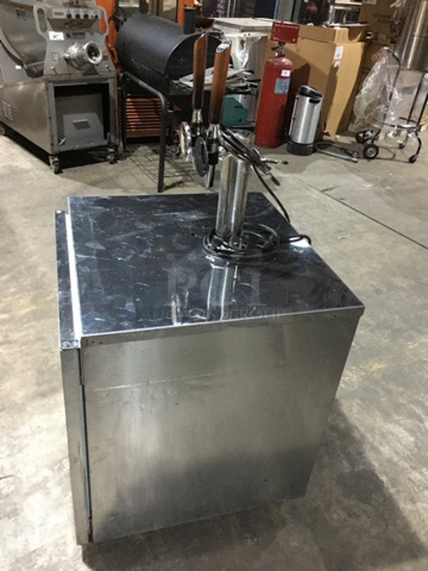 Delfield Commercial 2 Tap Kegerator! With Single Beer Tower! With Underneath Storage Space! Model ND21TS00! 115V 1Phase! - Image 4 of 8