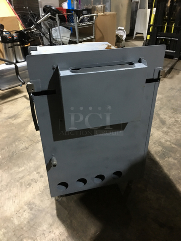 Anets Commercial Natural Gas Powered Donut Fryer! With Backsplash! All Stainless Steel! On Legs!  - Image 3 of 9