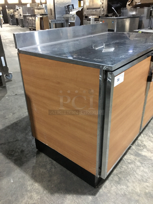 Duke Commercial Work/Prep Top Low Boy Cooler! With 2 Doors Underneath Storage Space! With Poly Coated Racks! With Backsplash! Model RUF48 Serial 11031461! 120V 1Phase! - Image 2 of 9