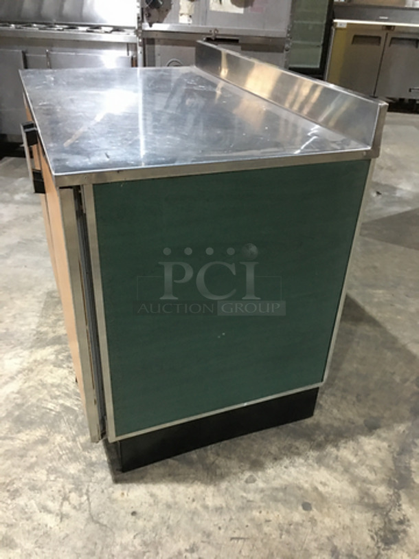 Duke Commercial Work/Prep Top Low Boy Cooler! With 2 Doors Underneath Storage Space! With Poly Coated Racks! With Backsplash! Model RUF48 Serial 11031461! 120V 1Phase! - Image 3 of 9