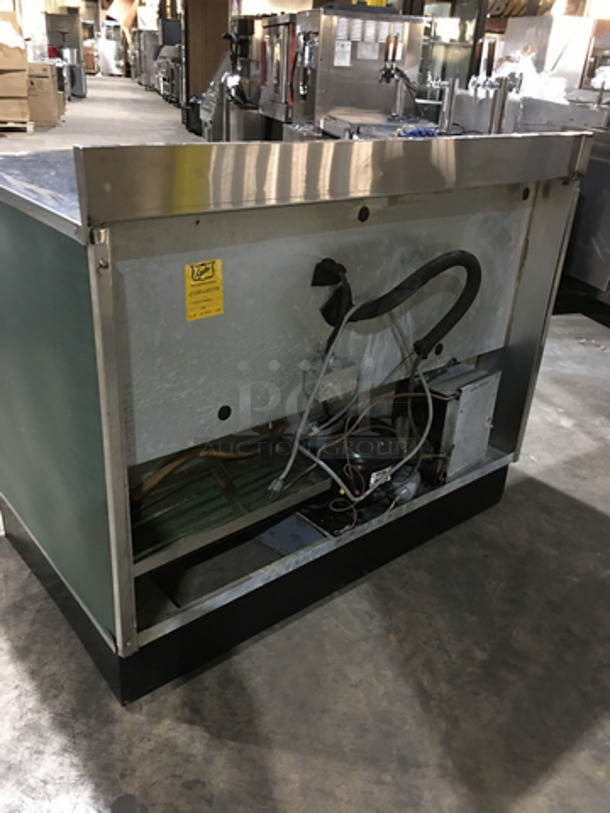 Duke Commercial Work/Prep Top Low Boy Cooler! With 2 Doors Underneath Storage Space! With Poly Coated Racks! With Backsplash! Model RUF48 Serial 11031461! 120V 1Phase! - Image 4 of 9