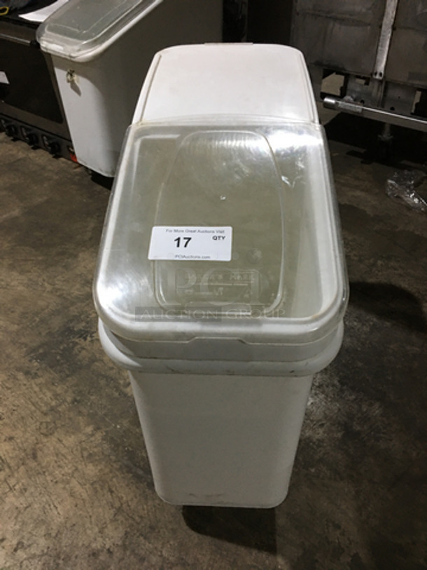 Bakers Mark Commercial Poly Ingredient Bin! On Casters! 