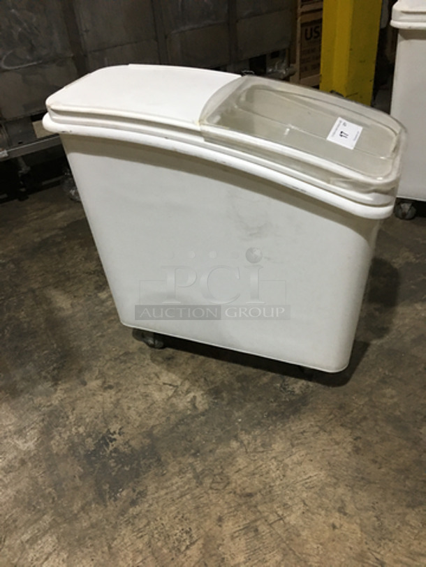 Bakers Mark Commercial Poly Ingredient Bin! On Casters!  - Image 2 of 7