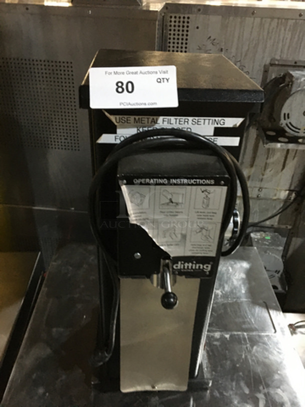 FAB! 2016 LATE MODEL! Ditting Commercial Coffee Bean Grinder! Model KR1203SB Serial 39614! 120V 1 Phase
                                                                                                                                                                                                                                                                                                                                                                                                                                                                                                                                                                                                                                                                                                                                                                                                                                                                                                                                                                                                                                                                                                                                                                                                                                                                                                                                                                                                                                                                                                                                                                                                                                                                                                                                                                                                                                                                                                                    - Image 1 of 8