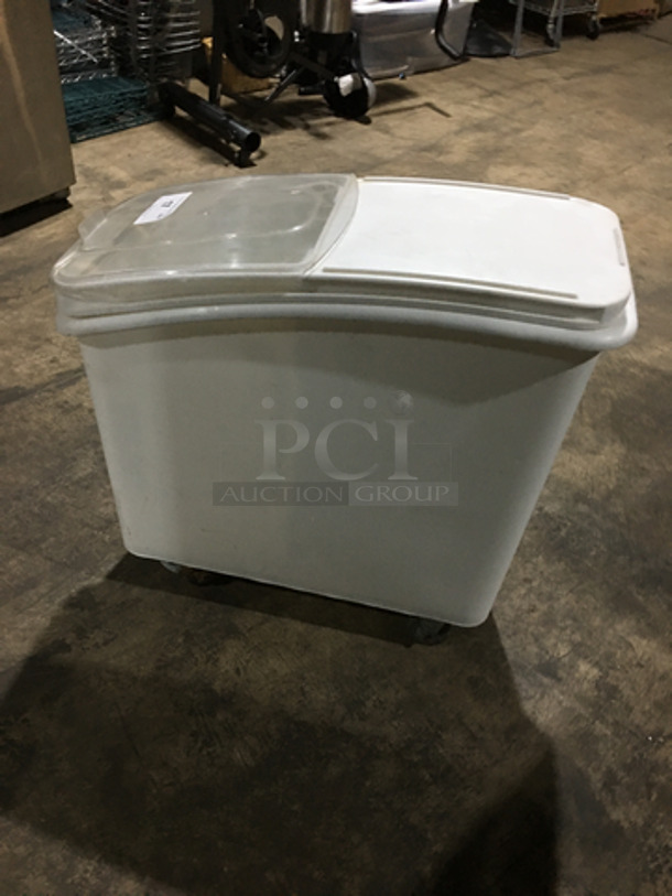 Bakers Mark Commercial Poly Ingredient Bin! On Casters!  - Image 4 of 7
