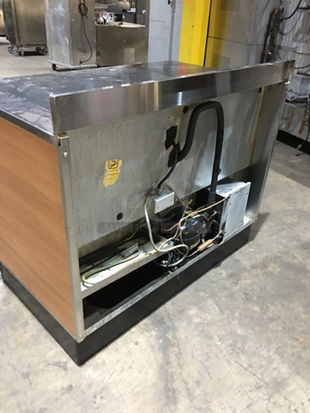 Duke Commercial Work/Prep Top Low Boy Cooler! With 2 Doors Underneath Storage Space! With Poly Coated Racks! With Backsplash! Model RUF48 Serial 11031460! 120V 1Phase! - Image 3 of 8