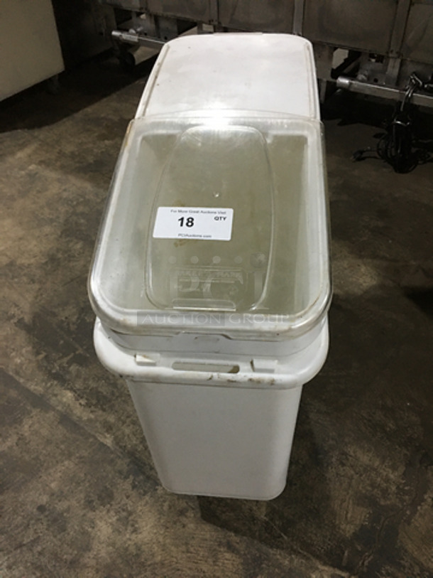 Bakers Mark Commercial Poly Ingredient Bin! On Casters! 