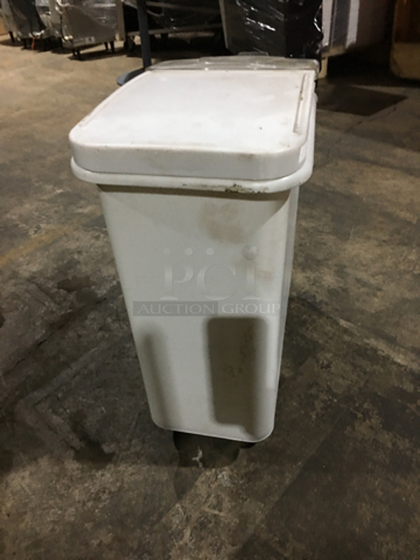 Bakers Mark Commercial Poly Ingredient Bin! On Casters!  - Image 3 of 7