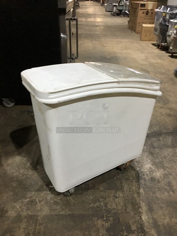 Bakers Mark Commercial Poly Ingredient Bin! On Casters!  - Image 4 of 7