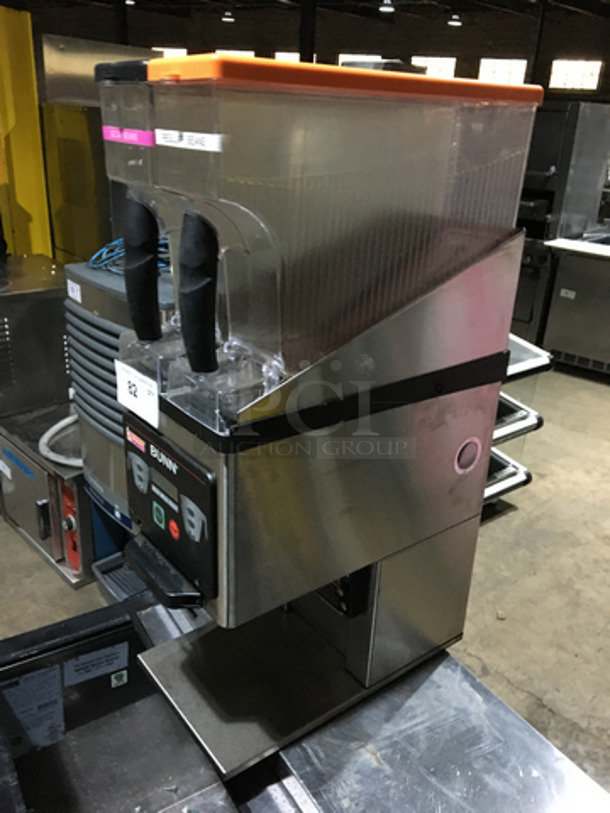 Nice! Bunn Dunkin Donuts Edition Dual Hopper Coffee Bean Grinder! Model MHG Serial MHG0030085! 120V 1 Phase! - Image 2 of 8