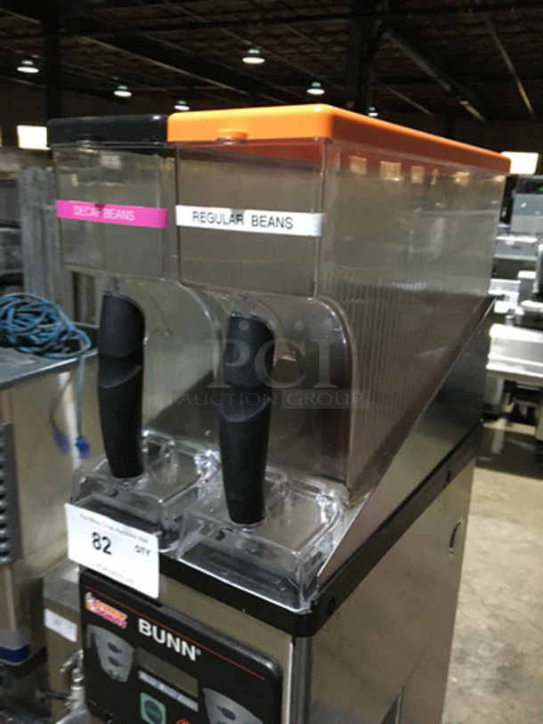 Nice! Bunn Dunkin Donuts Edition Dual Hopper Coffee Bean Grinder! Model MHG Serial MHG0030085! 120V 1 Phase! - Image 6 of 8