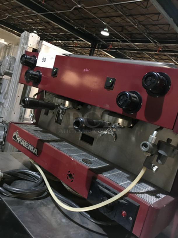 Faema Commercial Countertop 2 Group Espresso Machine! With Steam Wand! Not Tested! - Image 5 of 9