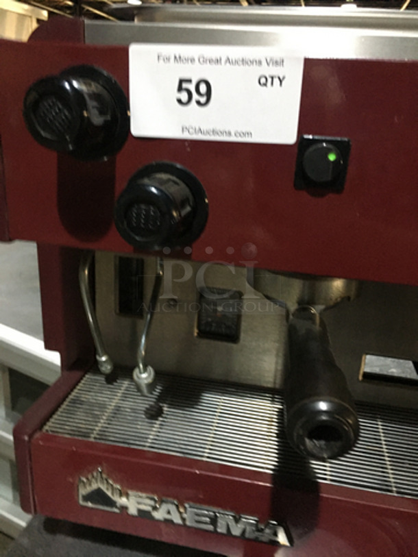 Faema Commercial Countertop 2 Group Espresso Machine! With Steam Wand! Not Tested! - Image 7 of 9