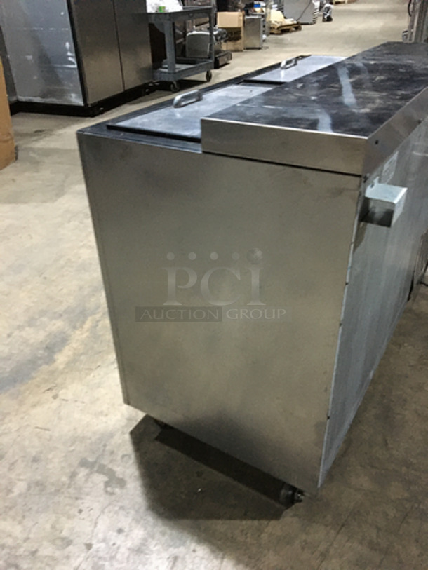Perlick Commercial 2 Door Beer Cooler! With Sliding Top Doors! All Stainless Steel! Model BC48 Serial 698454! 115V 1Phase! - Image 4 of 7