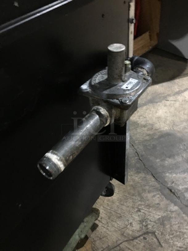 Montague Commercial Natural Gas Powered 6 Burner Stove! With Underneath Storage Space! With Overhead Salamander! All Stainless Steel! On Casters!  - Image 12 of 12