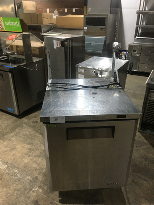 Turbo Air Commercial Lowboy/Worktop Freezer! All Stainless Steel! With Poly Coated Racks! Model MUF28N! 115V!
