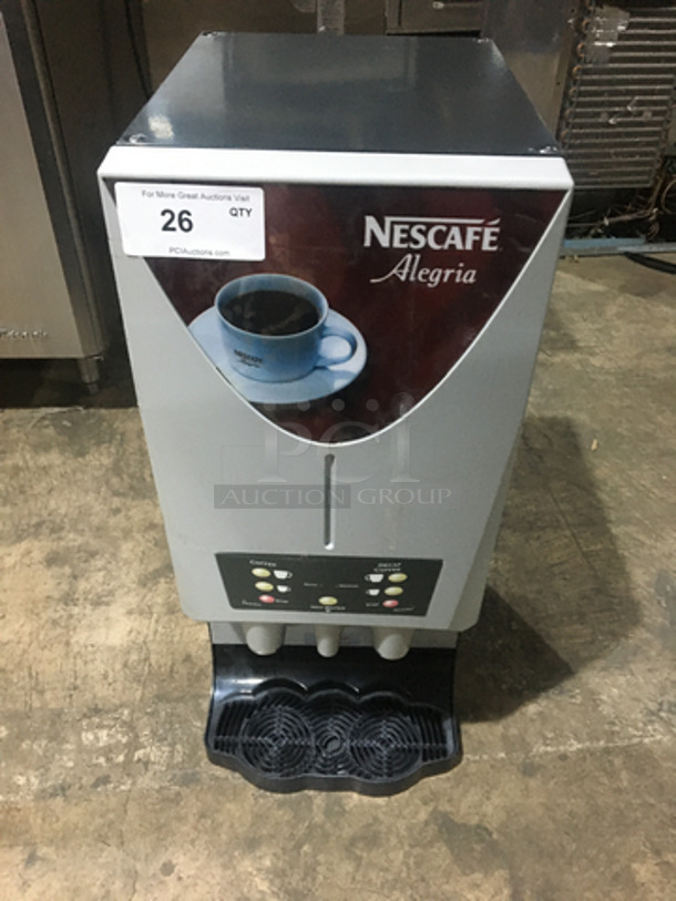 Nescafe Commercial Countertop Hot Beverage Dispenser! Model VCAFE Serial 1104006! 110/230V!