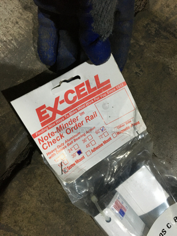 IN THE BOX! Ex-Cell 60 Inch Check Order Rail! - Image 4 of 4