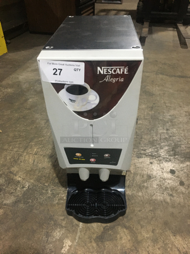 Nescafe Commercial Countertop Hot Beverage Dispenser! Model VCAFE1/40 Serial 1404437! 120/240V!