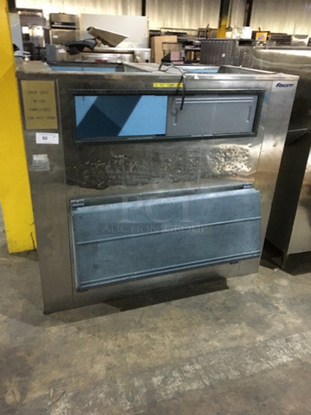 Follet Stainless Steel Commercial Ice Storage Bin!
