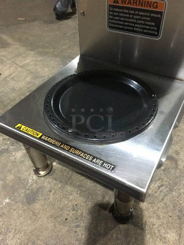 Bunn Commercial Countertop Coffee Brewing Machine! With 2 Coffee Pot Warming Stations! All Stainless Steel! Model AXIOM352 Serial AX00074683! 120/208/240V 1Phase! On Legs! - Image 6 of 8