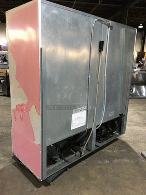 McCray Commercial 3 Door Reach In Cooler Merchandiser! With Poly Coated Racks! Model GF75LBM Serial 113051710! 115/208/230V 1Phase! Not Tested! - Image 4 of 9