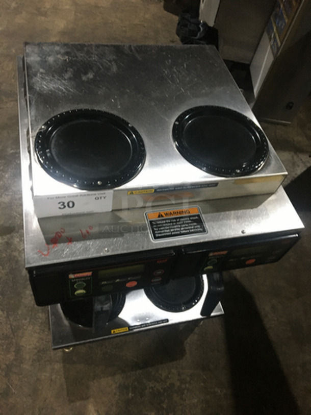 Bunn Commercial Countertop Dual Coffee Brewing Machine! Axiom Series! With 4 Coffee Pot Warming Stations! All Stainless Steel! Model AXIOM2/2TWIN! 120/208/240V 1Phase! On Legs! - Image 5 of 9