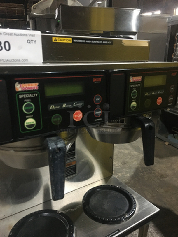 Bunn Commercial Countertop Dual Coffee Brewing Machine! Axiom Series! With 4 Coffee Pot Warming Stations! All Stainless Steel! Model AXIOM2/2TWIN! 120/208/240V 1Phase! On Legs! - Image 6 of 9