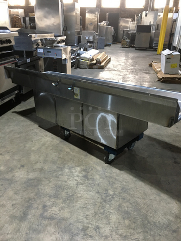 Duke Commercial 3 Compartment Sink! With Left & Right Side Draining Boards! With Backsplash! All Stainless Steel! - Image 4 of 7