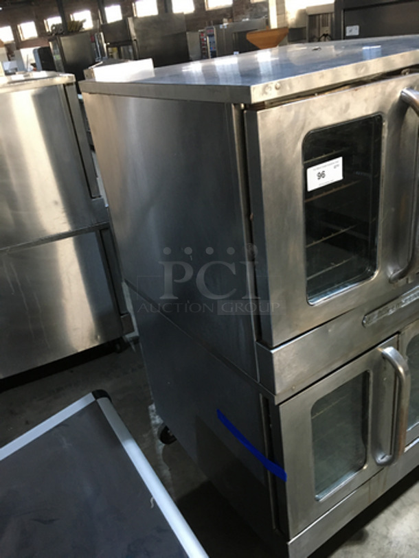 Southbend Commercial Natural Gas Powered Double Deck Convection Oven! With View Through Doors! All Stainless Steel! Silver Star Edition! On Casters! 2 X Your Bid! Makes One Unit! Not Tested! - Image 2 of 8