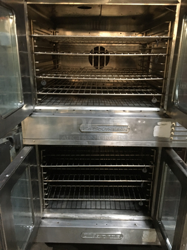 Southbend Commercial Natural Gas Powered Double Deck Convection Oven! With View Through Doors! All Stainless Steel! Silver Star Edition! On Casters! 2 X Your Bid! Makes One Unit! Not Tested! - Image 5 of 8