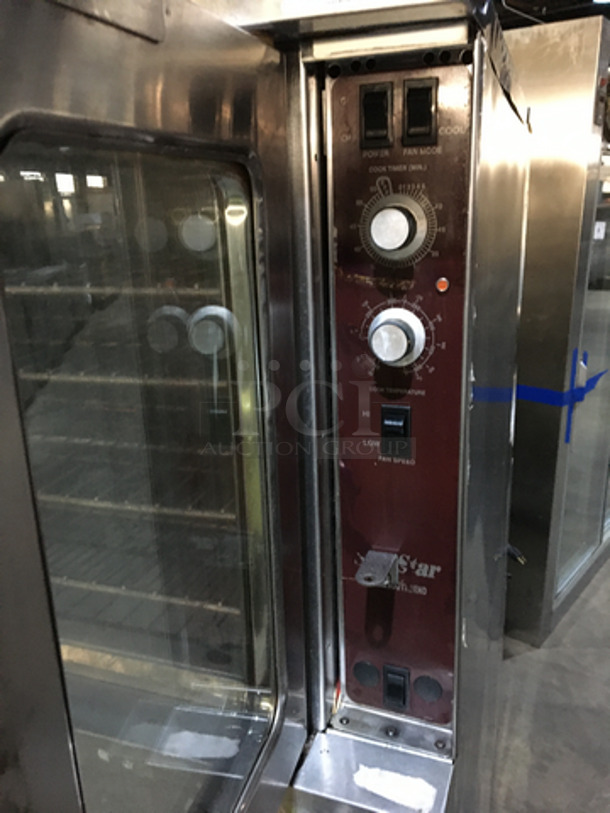 Southbend Commercial Natural Gas Powered Double Deck Convection Oven! With View Through Doors! All Stainless Steel! Silver Star Edition! On Casters! 2 X Your Bid! Makes One Unit! Not Tested! - Image 7 of 8