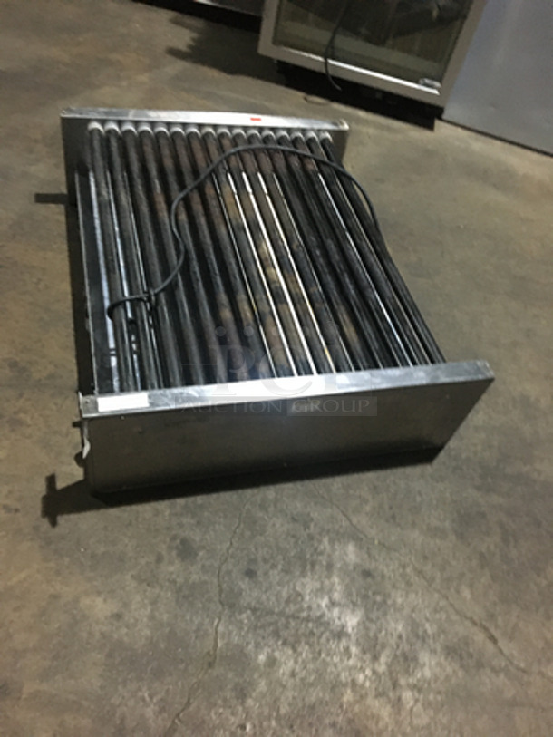 APW Wyott Commercial Countertop Hot Dog Roller Grill! All Stainless Steel! Model HRS755T Serial 022441308208! 208/240V 1Phase!
 - Image 2 of 8