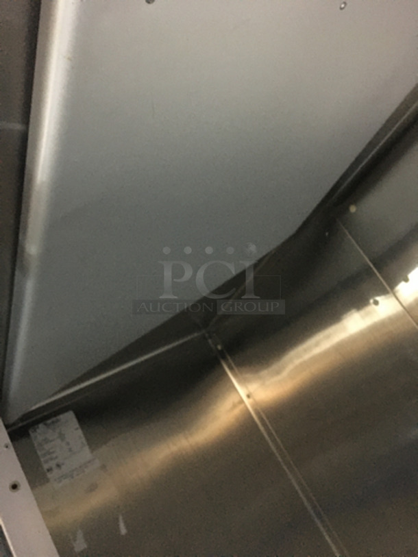 Traulsen Commercial 2 Sliding Door Reach In Cooler Merchandiser! All Stainless Steel! Model RHT232WUTFHL Serial T0257502DD! 115V 1Phase! Not Tested! - Image 6 of 9