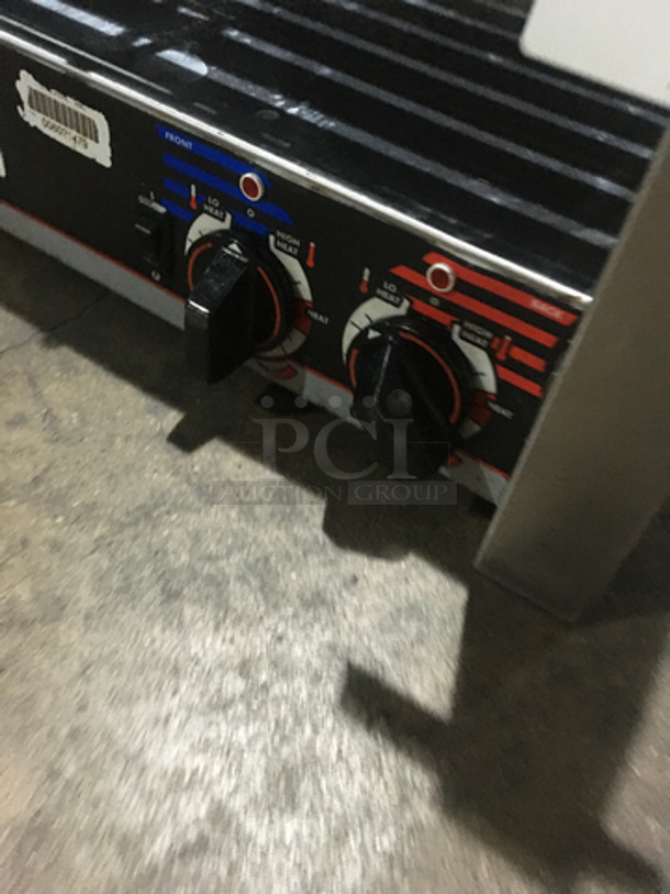 APW Wyott Commercial Countertop Hot Dog Roller Grill! All Stainless Steel! Model HRS755T Serial 022441308208! 208/240V 1Phase!
 - Image 7 of 8