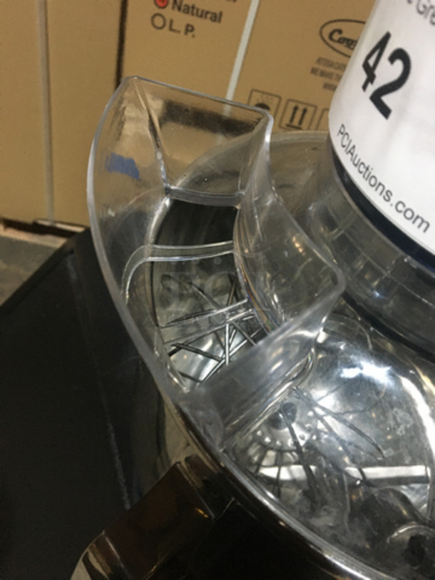 Waring Commercial Countertop 7 Quart Planetary Mixer! Luna Series! With Bowl, Hook, Whip, & Paddle Attachments! Model WSM7L Serial 19030071165! 110/120V!
 - Image 7 of 10