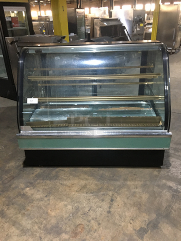 Commercial Floor Style Bakery Display Showcase Case! With Sliding Back Access Doors! Glass All Around Showcase Style!
 - Image 1 of 7