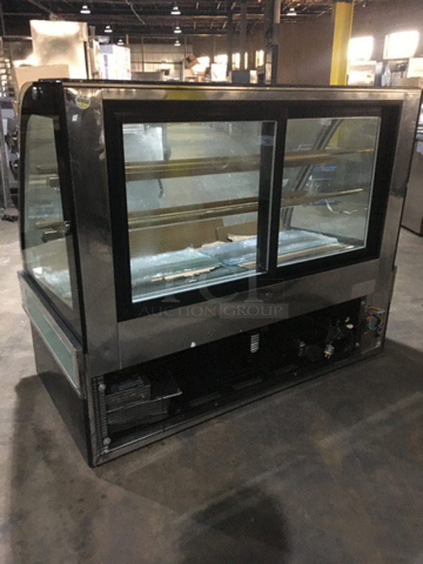 Commercial Floor Style Bakery Display Showcase Case! With Sliding Back Access Doors! Glass All Around Showcase Style!
 - Image 4 of 7