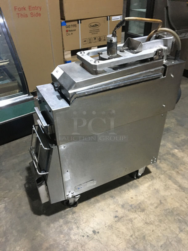 Garland Commercial Electric Powered Dual Side Hamburger Press/Clamshell Broiler! All Stainless Steel! Model CXBE12 Serial 1310100102395! 208V 3Phase! On Casters! - Image 2 of 8