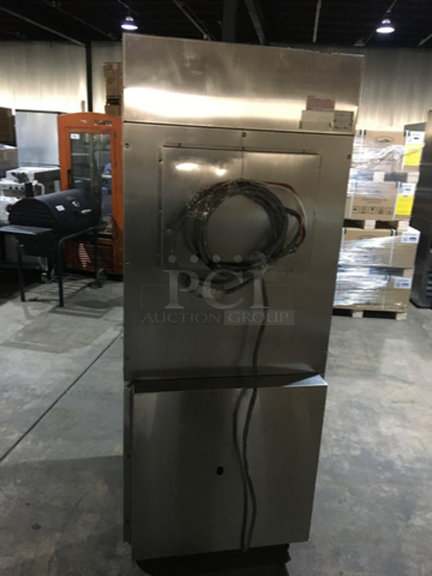 AMAZING! Wells Commercial Electric Powered Flat Griddle! With Ventless Hood! All Stainless Steel! Model WVF886 Serial LAR1062! 208V! On Casters! - Image 3 of 9