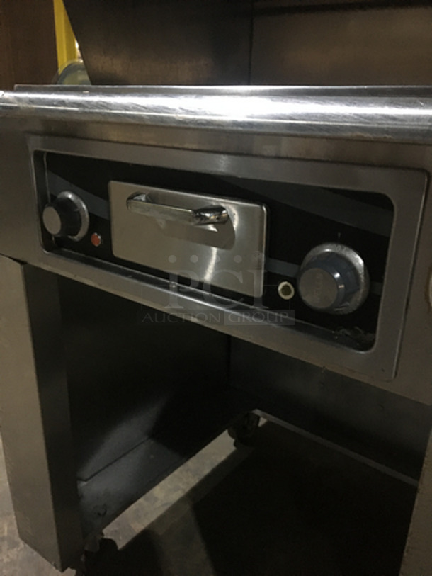 AMAZING! Wells Commercial Electric Powered Flat Griddle! With Ventless Hood! All Stainless Steel! Model WVF886 Serial LAR1062! 208V! On Casters! - Image 6 of 9