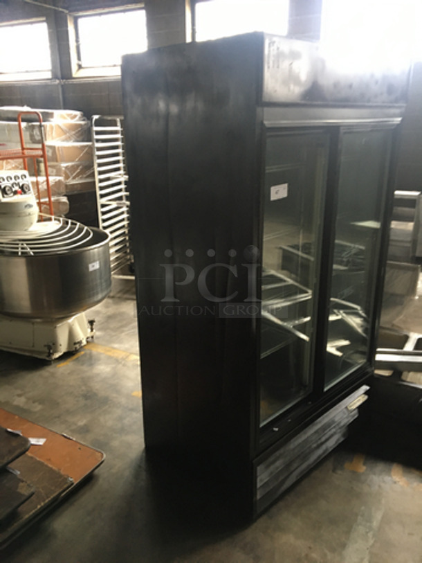 Beverage Air 2 Sliding Door Reach In Refrigerator Merchandiser! With Poly Coated Racks! Model MT38! 115V 1Phase! - Image 2 of 9