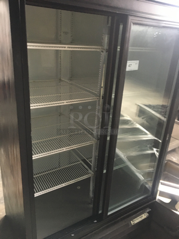 Beverage Air 2 Sliding Door Reach In Refrigerator Merchandiser! With Poly Coated Racks! Model MT38! 115V 1Phase! - Image 5 of 9