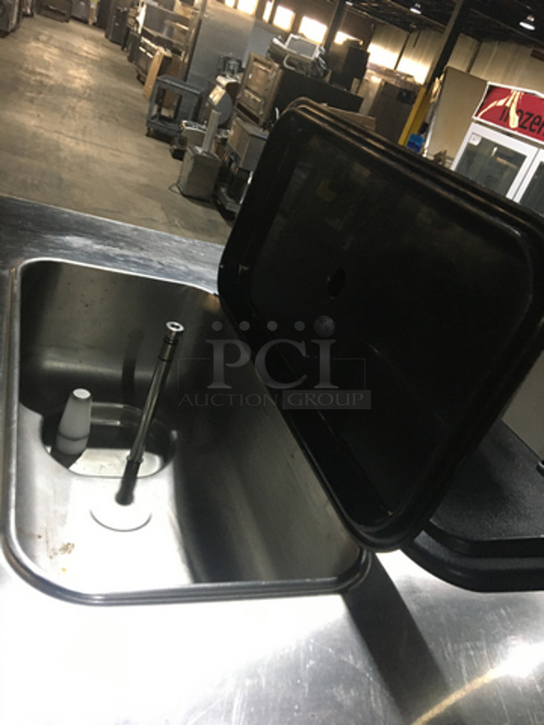 WOW! 2012 Taylor Crown Commercial 3 Handle Soft Serve Ice Cream Machine! All Stainless Steel! Model C71333 Serial K8055484! 208/230V 3Phase! On Casters! - Image 5 of 9