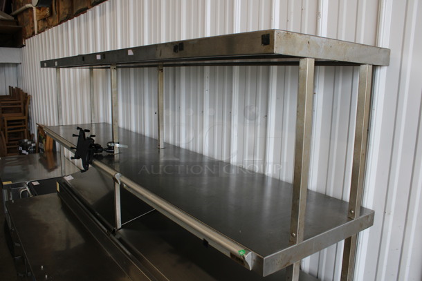 WOW! Randell Stainless Steel Commercial Pizza Prep Table w/ 2 Lids, 9 Drawers, 2 Check Order Holding Rods and Double Over Shelf on Commercial Casters. 125 Volts, 1 Phase. 95x34x77. Tested and Powers On But Does Not Get Cold - Image 3 of 10