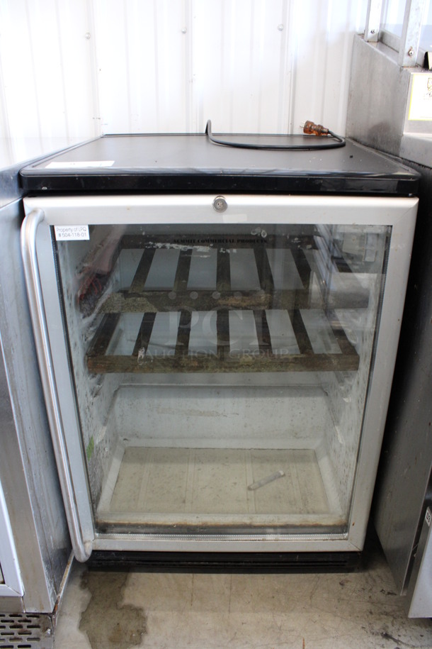 Metal Mini Cooler Wine Chiller Merchandiser. 115 Volts, 1 Phase. 24x24x34. Tested and Working! - Image 1 of 5